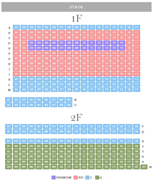 Nanta Myeongdong Theater Seating Map Nanta Myeongdong Theater Seating Map