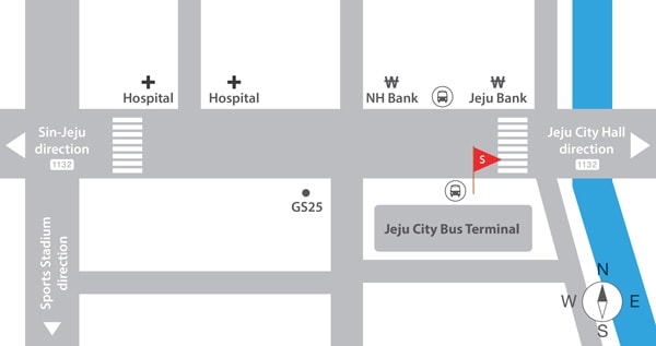 Jeju City Meet Location Map Jeju City Meet Location Map
